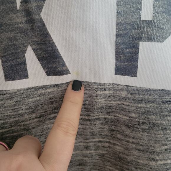 Small Victoria's Secret Pink sweatshirt spacedye gray mesh hot pink sides - Picture 6 of 6